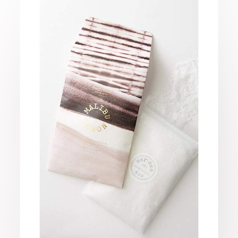 NWOT! Anthropologie x MerSea & Co Bath Salt Soak / Malibu Lemon / 5oz Pouch